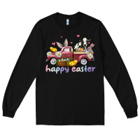 Black happy easter trucks Long Sleeve Tee - AdoDesignShop