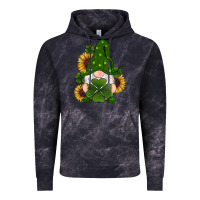 Cloud Black st patricks day shamrock gnomes  sunflowers Vintage Hoodie - RanaPortraitStore