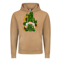 St Patricks Day Shamrock Gnomes  Sunflowers Vintage Hoodie | Teevron