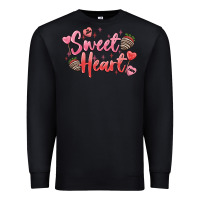 Black sweet heart Premium Sweatshirt - MaliasSmallBusiness