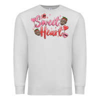 Dove Grey sweet heart Premium Sweatshirt - MaliasSmallBusiness