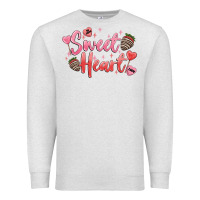 Oatmeal Heather sweet heart Premium Sweatshirt - MaliasSmallBusiness