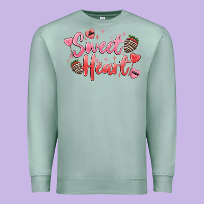 Sweet Heart Premium Sweatshirt Designed By Maliassmallbusiness