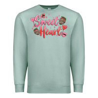 Seafoam sweet heart Premium Sweatshirt - MaliasSmallBusiness