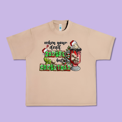 When Your  Dead Insıde But Is Christmas Urban Heavy Tee Designed By Cowhidedigitalart