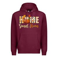 Burgundy home sweet home Premium Hoodie - BundleAndBundleShop