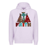 Lilac cross and christmas trees Premium Hoodie - AdoDesignShop