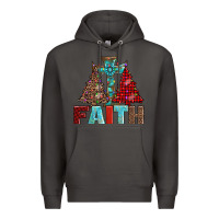 Smoke cross and christmas trees Premium Hoodie - AdoDesignShop