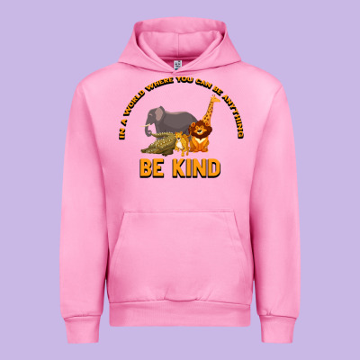 In A World Where You Can Be Anything Bee Kind Urban Hoodie Designed By Bettercallsaul