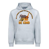 Heather Grey In a World Where You Can Be Anything Bee Kind Urban Hoodie - Bettercallsaul