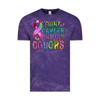 Cloud Purple fight cancer in all colors Vintage Tee - texasbilliewilder