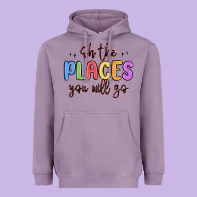 Oh The Places You Will Go Heavyweight Hoodie Designed By Maliassmallbusiness