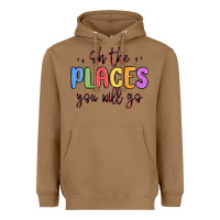 Toasted Coconut oh the places you will go Heavyweight Hoodie - MaliasSmallBusiness