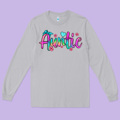 Auntie Long Sleeve Tee Designed By Jahusdesignshop