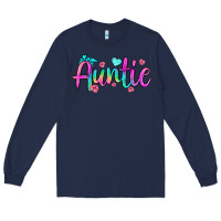 Navy auntie Long Sleeve Tee - JahusDesignShop