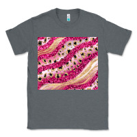 Charcoal Heather pink glitter Classic Tee - JahusDesignShop