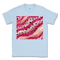Dusty Blue pink glitter Classic Tee - JahusDesignShop