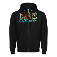 Black love rottweilers Zipper Hoodie - Artiststas
