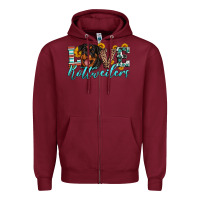 Burgundy love rottweilers Zipper Hoodie - Artiststas