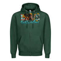 Sports Green love rottweilers Zipper Hoodie - Artiststas
