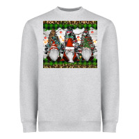 Heather Grey gnomes Christmas Heavyweight Sweatshirt - RanaPortraitStore