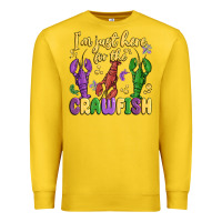 Lemon i'm just here for the crawfish Premium Sweatshirt - MaliasSmallBusiness