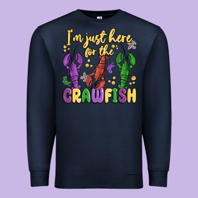 I'm Just Here For The Crawfish Premium Sweatshirt Designed By Maliassmallbusiness