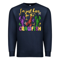 Navy i'm just here for the crawfish Premium Sweatshirt - MaliasSmallBusiness