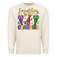 Sandshell i'm just here for the crawfish Premium Sweatshirt - MaliasSmallBusiness