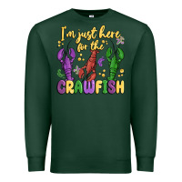 Sports Green i'm just here for the crawfish Premium Sweatshirt - MaliasSmallBusiness