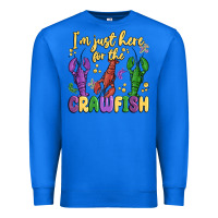 True Royal i'm just here for the crawfish Premium Sweatshirt - MaliasSmallBusiness
