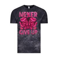 Cloud Black never give up cancer Vintage Tee - texasbilliewilder