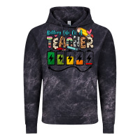 Cloud Black battery life of a teacher Vintage Hoodie - Zillion Design Studio