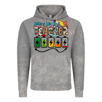 Cloud Rock battery life of a teacher Vintage Hoodie - Zillion Design Studio