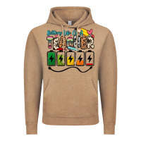 Vintage Coffee battery life of a teacher Vintage Hoodie - Zillion Design Studio