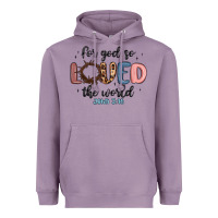 Lavender for god so loved the world Heavyweight Hoodie - MaliasSmallBusiness