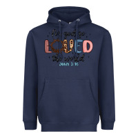 Navy for god so loved the world Heavyweight Hoodie - MaliasSmallBusiness