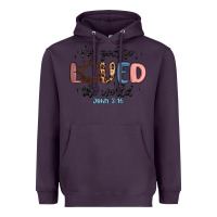Plum for god so loved the world Heavyweight Hoodie - MaliasSmallBusiness