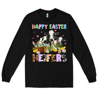 Black happy easter heifer's Long Sleeve Tee - AdoDesignShop