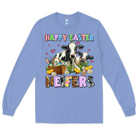 Colony Blue happy easter heifer's Long Sleeve Tee - AdoDesignShop