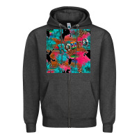 Charcoal Heather western rodeo seamless Zipper Hoodie - Artiststas