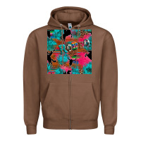 Chestnut western rodeo seamless Zipper Hoodie - Artiststas