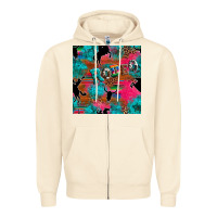 Sandshell western rodeo seamless Zipper Hoodie - Artiststas