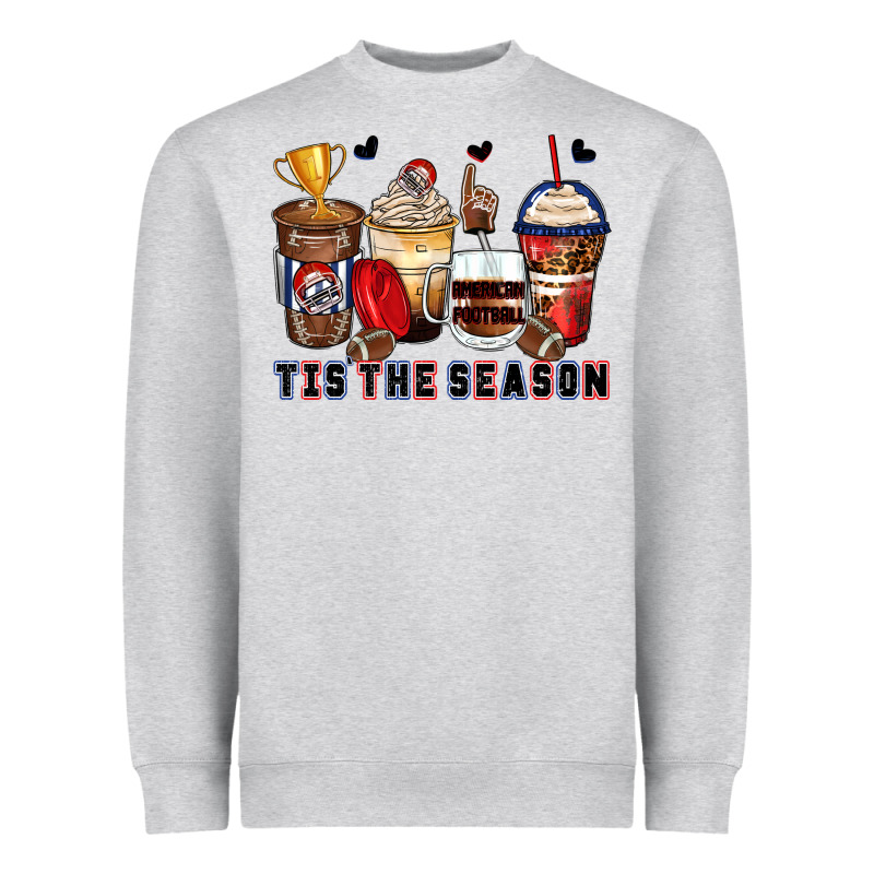 Tis' The Season American Football Coffee Cups Heavyweight Sweatshirt by Zillion Design Studio | Teevron