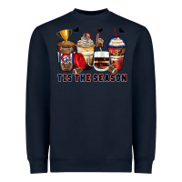 Navy tis' the season american football coffee cups Heavyweight Sweatshirt - Zillion Design Studio