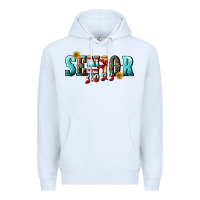 White senior 2023 Premium Hoodie - BundleAndBundleShop