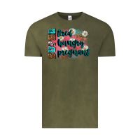 Vintage Olive super tired super hungry super pregnant Vintage Tee - Zillion Design Studio