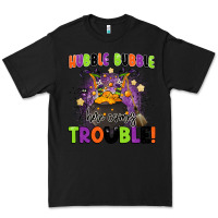 Black kids halloween hubble bubble here comes trouble Premium Tee - BarkalooDesign
