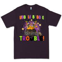 Plum kids halloween hubble bubble here comes trouble Premium Tee - BarkalooDesign
