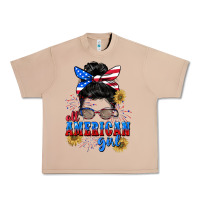 Burro All American girl 4th of July Urban Heavy Tee - CowGirlArtShop